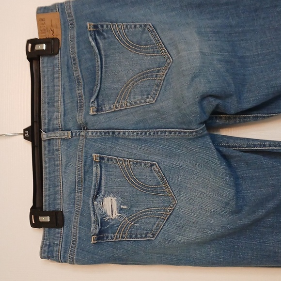 Hollister Classic Blue Ripped Skinny Jeans - 9L - Picture 5 of 7